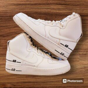 Nike Air Force 1 High Dual Air White Black Men’s Size 9.5